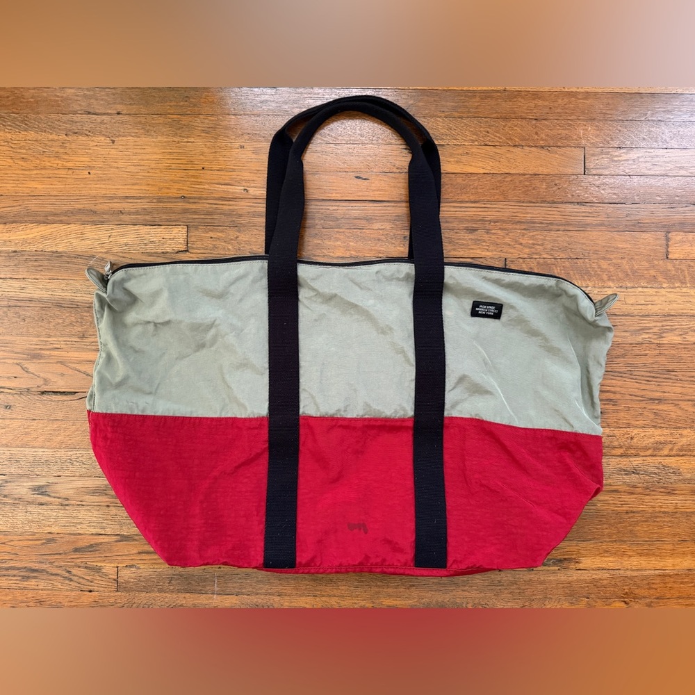 Jack Spade Two-Tone Large Nylon Bag